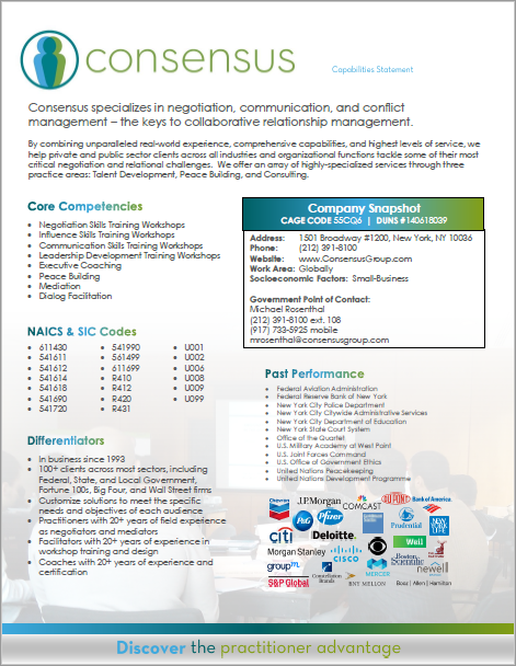 Access Consensus Capabilities Statement