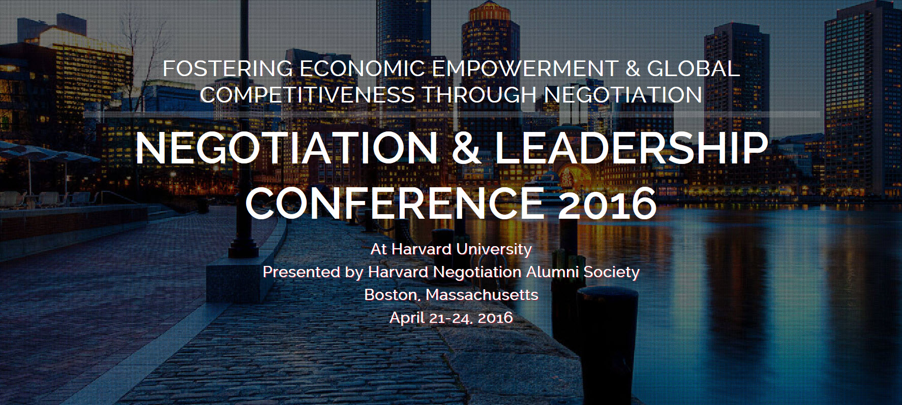 Negotiation Leadership Conference at Harvard - Consensus Invited to Deliver Training Workshop Program