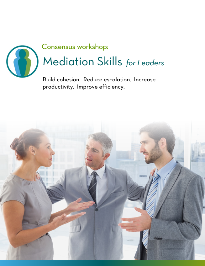 Consensus Mediation Skills Workshop | Leadership Development skills and training